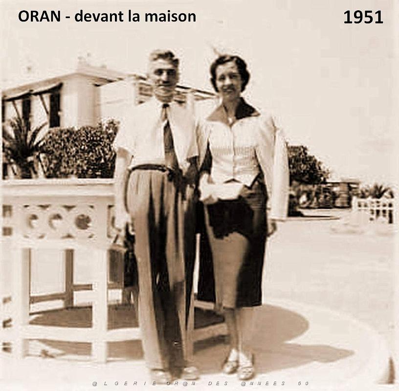 Oran - devant la maison - 1951.jpg